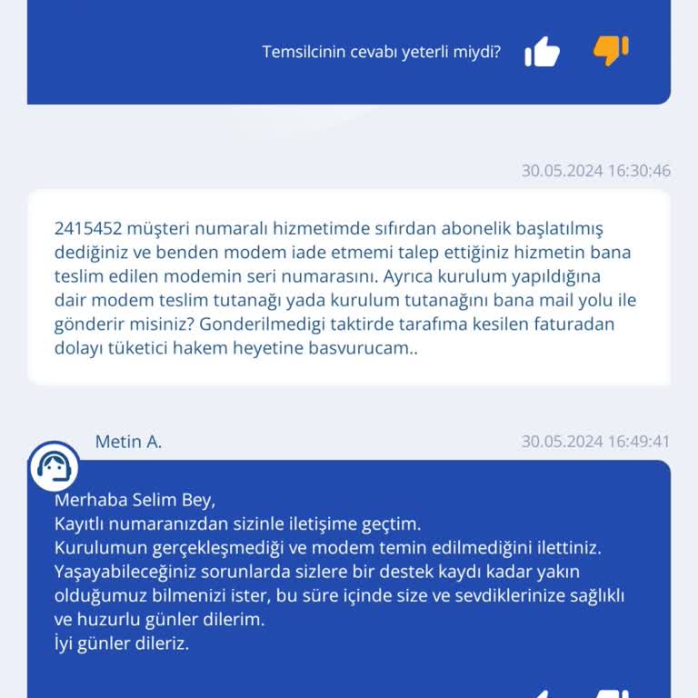 TurkNet Modem İadesi Sorunu