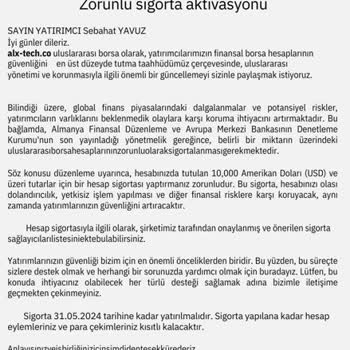 Binance TR Para Çekmen İçin Sigorta Parası İstiyor