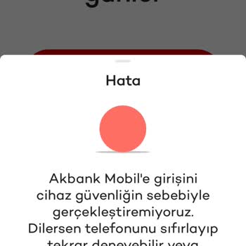 Akbank Mobil Bankacılık Sorunu.