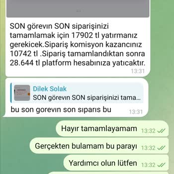 Carrefour AVM Adı Kullanılarak Yapılan Görev Yap Para Kazan Şikayet