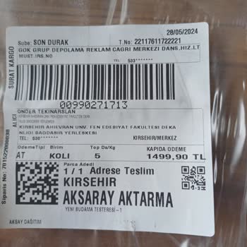 Gök Grup Depolama Sahte Ürün Gönderdiniz, Reklamınızdaki Hofmann Plus Testereyi Gönderin