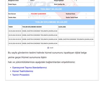 Kemalpaşa Aras Kargo Soğukpınar Şube Mağduriyeti