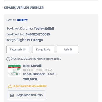 Sleepy Ürün Deformasyon Olması