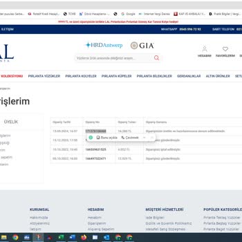 Lal Pırlanta Ürünleri Göndermiyor, İade İsteyince Cevap Yok