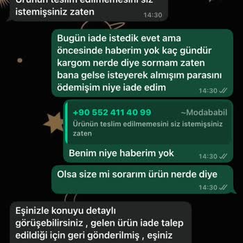 Moda Babil Yanlış İade Ve Kargo Sorunu: Müşteri Memnuniyetsizliği