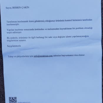 Sneaks Up Kenarları Açılan Ayakkabımın Değişimi Yapmıyor