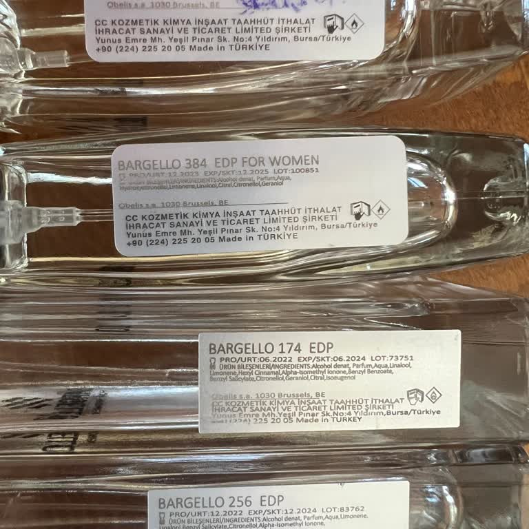 Bargello Perfume Parfümlerinin Kokuları Değişti