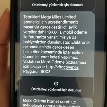 Vodafone Mobil Ödeme İle Haksiz Yere Paramı Çekti
