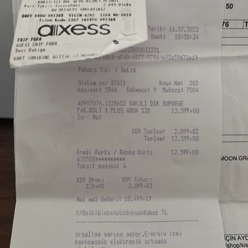 Fakir Bolt X Plus Aqua 8472 Fabrikasyon İskelet Hatası