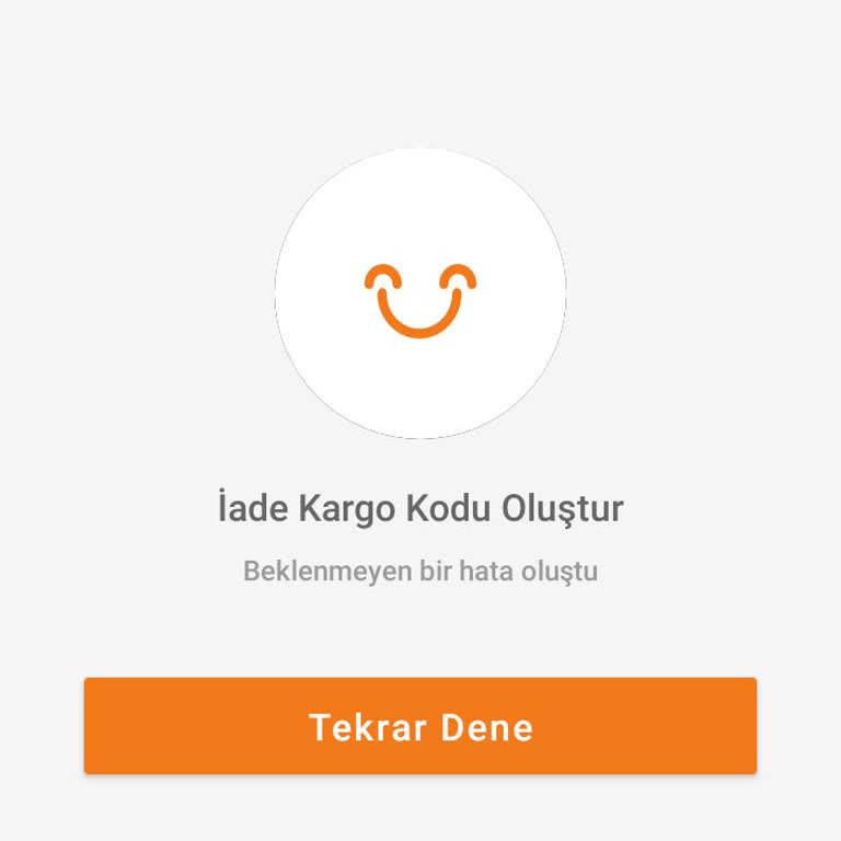 İade Edemiyorum Beklenmeyen Bir Hata Oluştu Diyor -Trendyol-