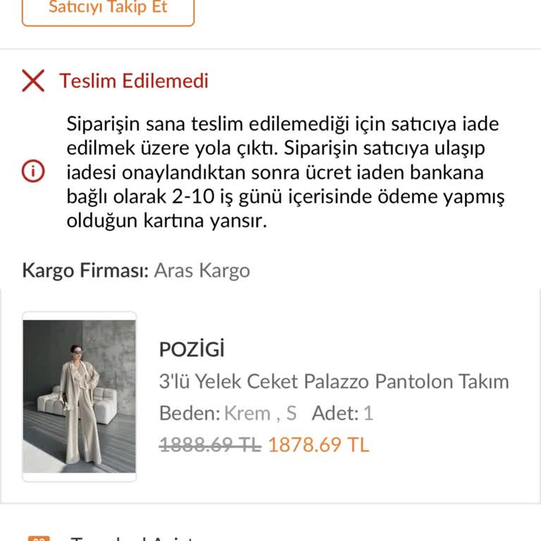 Aras Kargo Kargonuz Teslim Edilmedi
