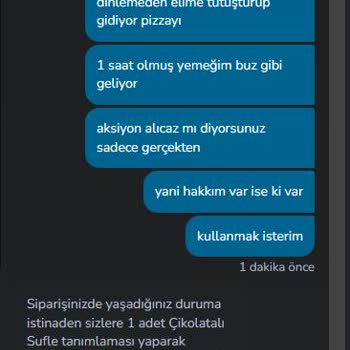 Domino's'ta 1 Saatte Soğuk Gelen Pizzada Hakkınızı Arayamıyorsunuz
