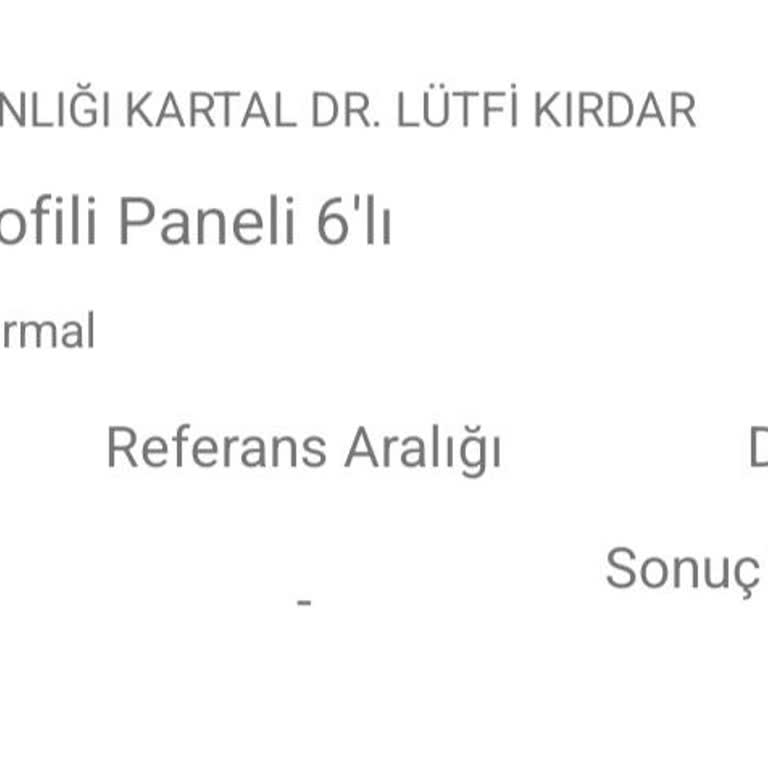 E-Nabız Hastane Tahlil Sonuçları