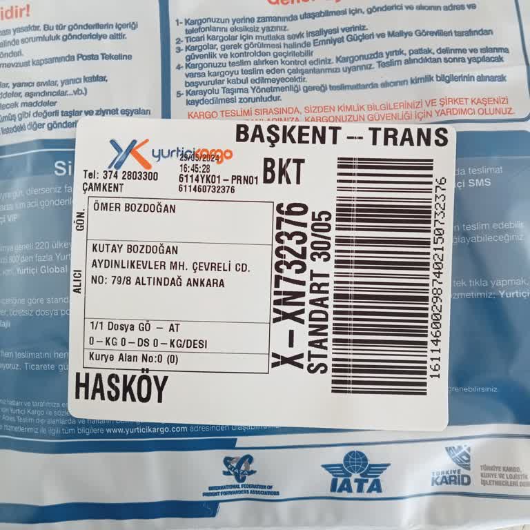 Yurtiçi Kargo Kargom Nerede, Teslim Edilmemiş