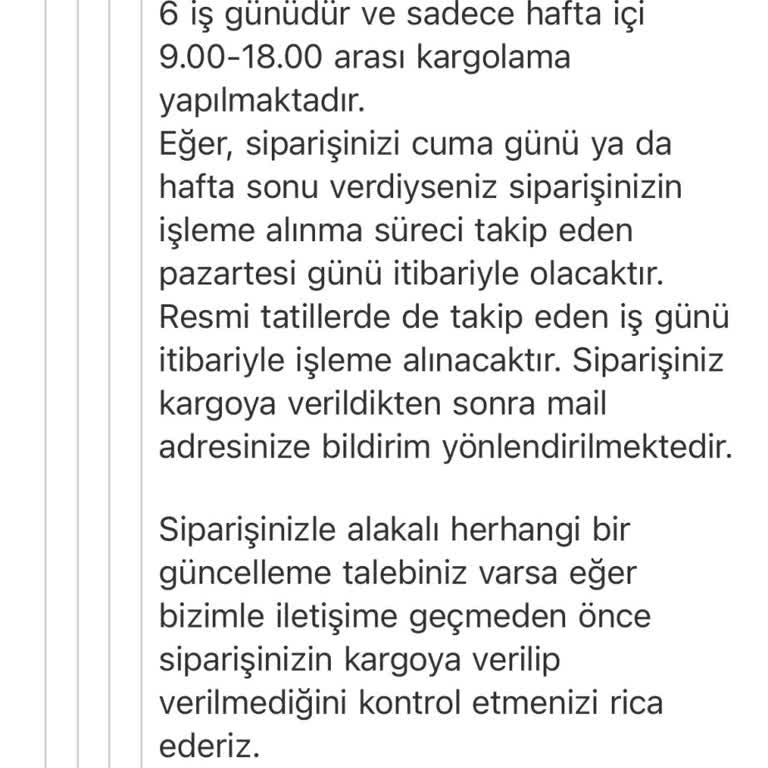Bonheur Bag 10 Gündür Bekleyen Sipariş