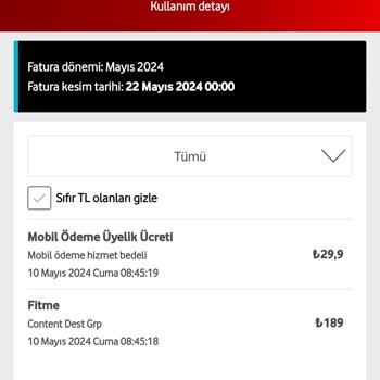 Vodafone Content Dest Grp İptal