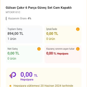 Hepsiburada Link Gelir Hatası