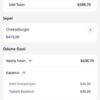 Getir Yemek Sorumsuzluğu