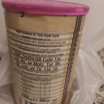 Şok Market Lio Az Tuzlu Zeytin Boyalı Ve Aşırı Tuzlu İade Almıyorlar