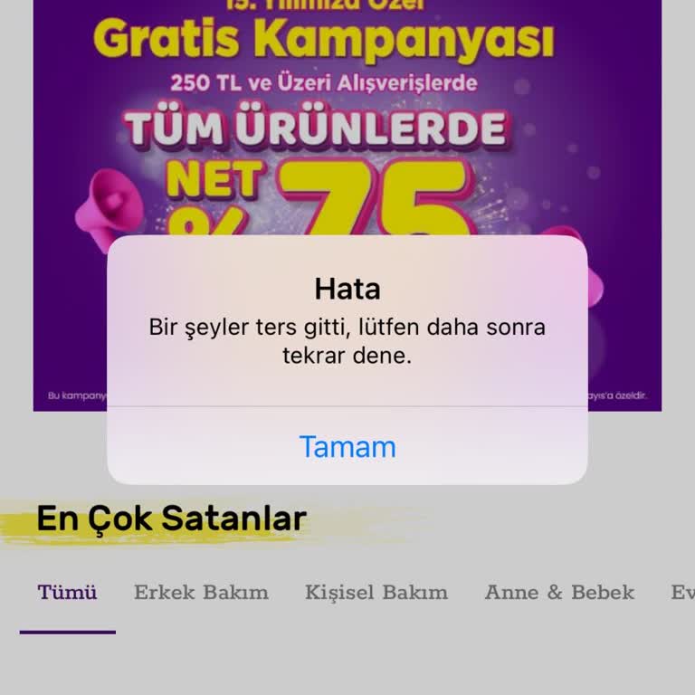 Gratis’in İnternet Sitesinin Sürekli Çökmesi Ve Çözüm Olmaması.