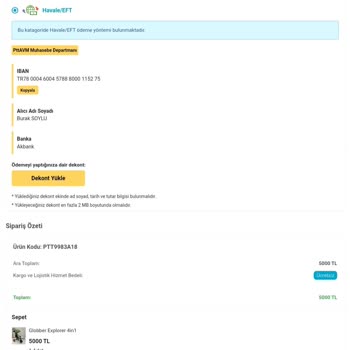 PttAVM Dolap Uygulamasında Sahte Bisiklet Satışı