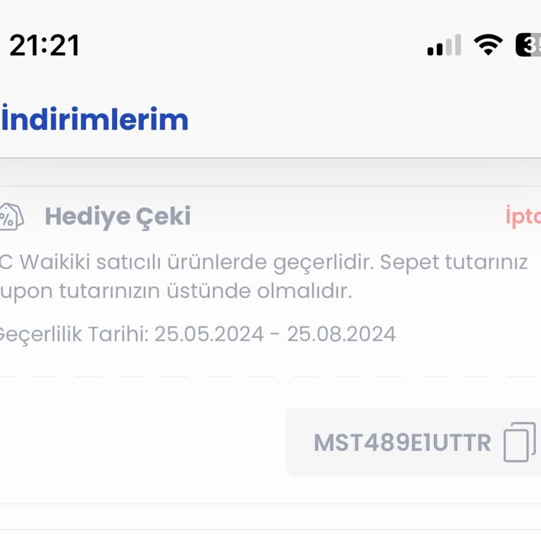 LCW Kupon İptali