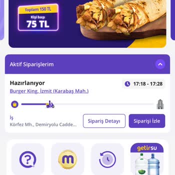 Getir Yemek & Burger King
