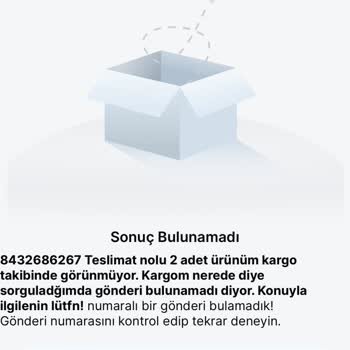 Trendyol Express Trendyol Watsons Kargo Takibinde Gönderi Yok Diyor