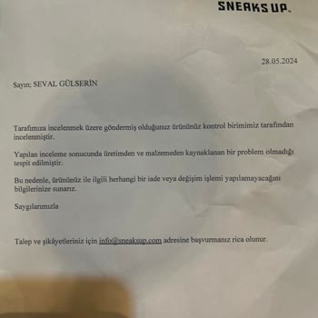 Sneaks Up Mağazasından Aldığım New Balance Ayakkabının Defolu Çıkması