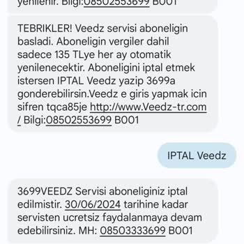 Veedz-tr.com Beklenmedik Üyelik Ücretiyle Karşılaştım!
