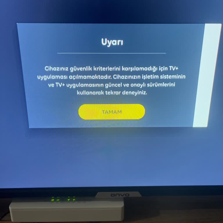 Onvo TV Uygulama Hatası