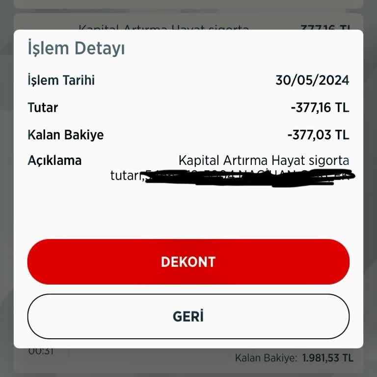 Ziraat Bankası Kapital Kesinti🤔 Hayat Sigorta Diyor