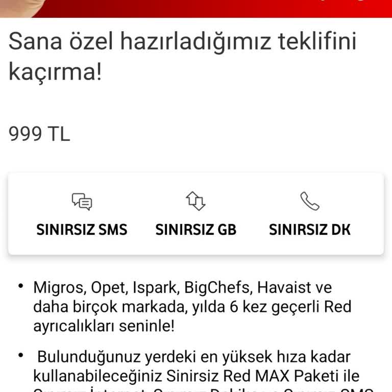 Vodafone Mevcut Tarifemin Bitiminden Sonra Tarifemin Baz Fiyatı Üzerinden Ücret