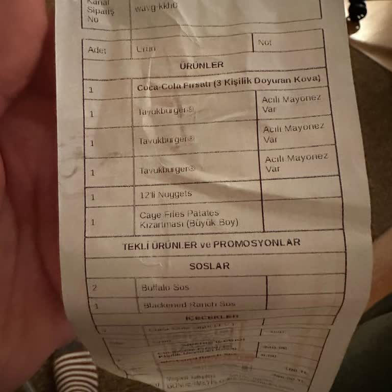 Yemeksepeti Ücretini Verdiğim Siparişi Göndermedi