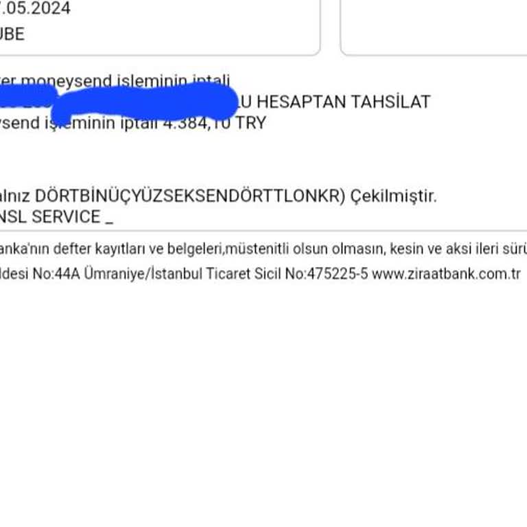 Ziraat Banka Kartımdan İzinsiz Para Çekilme
