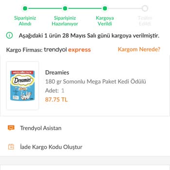 T Trendyol Ve Trendyol Express Siparişimin Teslim Edilmesini İstiyorum
