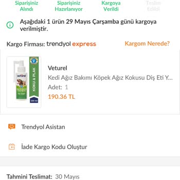 T Trendyol Ve Trendyol Express Siparişimin Teslim Edilmesini İstiyorum