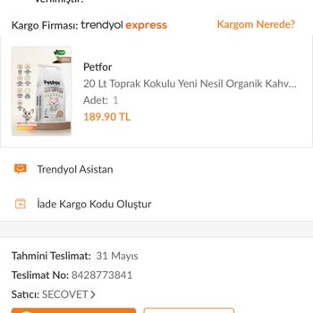 T Trendyol Ve Trendyol Express Siparişimin Teslim Edilmesini İstiyorum