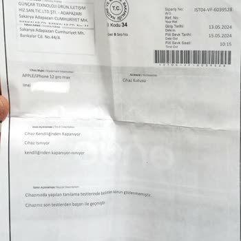 Vodafone Yenilenmiş İphone 12 Pro Max Cihazında Sürekli Kapanma Sorunu