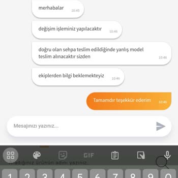 Kelebek Mobilya Yanlış Ürün Teslimi Ve Zamanında Teslim Edilmeme