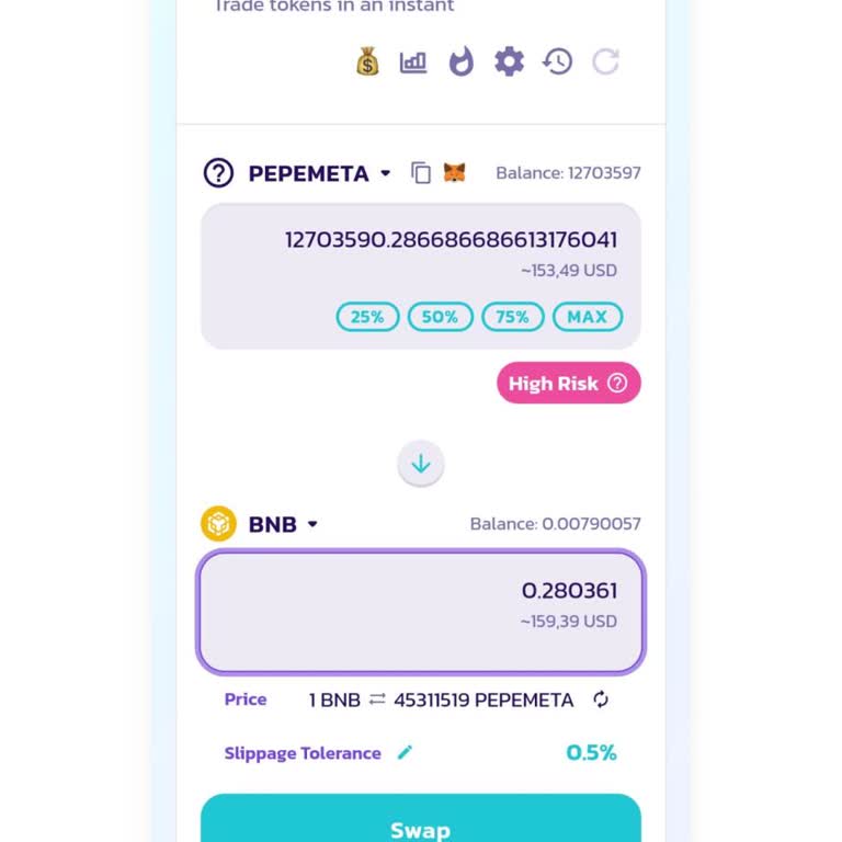 Pancakeswap Pepemeta Bozum Yapamıyorum