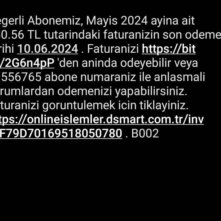 D-Smart Haksız Fatura Talebi Karşısında Mağduriyetim