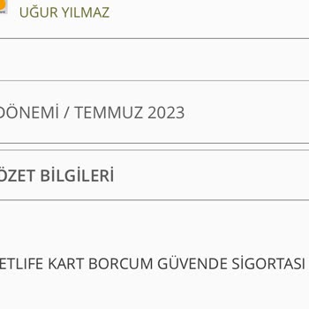 Metlife Emeklilik ve Hayat Kartım Güvende Adı İle Para Çekilmiş