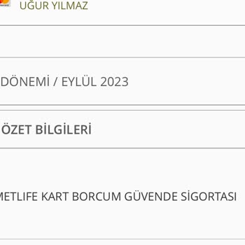 Metlife Emeklilik ve Hayat Kartım Güvende Adı İle Para Çekilmiş
