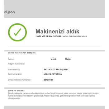 Dyson Yetkili Servisin Bizi Mağdur Etmesi