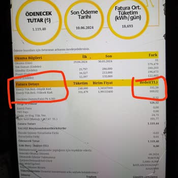 AYEDAŞ Acil Düzeltilsin Fazla Gelen Fatura