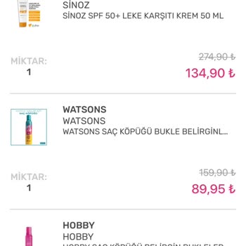 Watsons Satın Alınan Ürünü Eksik Yollama Ve Temin Etmeme