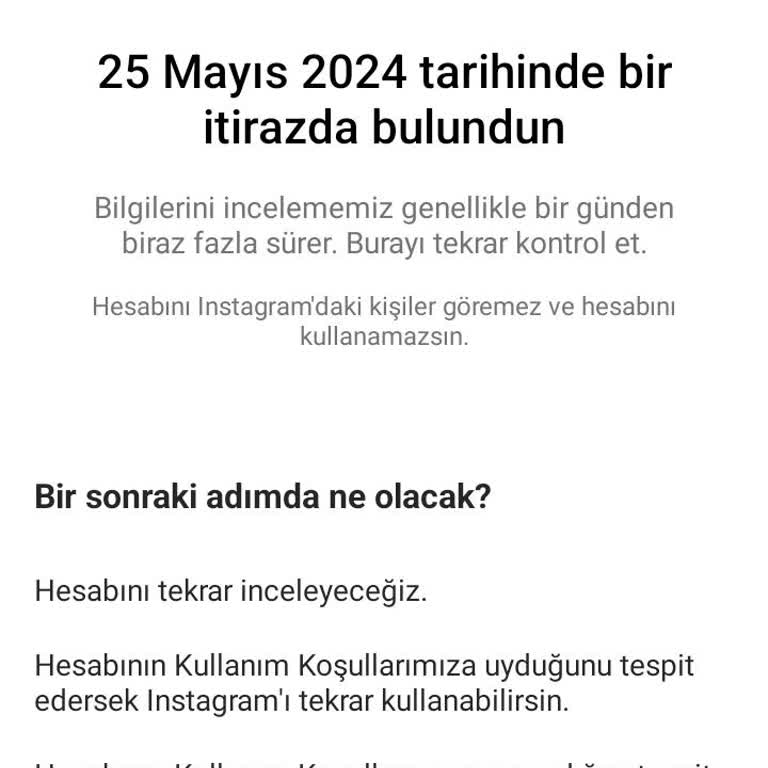 Instagram Hesabım Askıya Alındı!