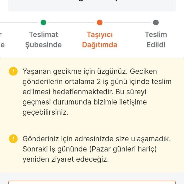 Trendyol Express Kargomu Zamanında Getirmedi