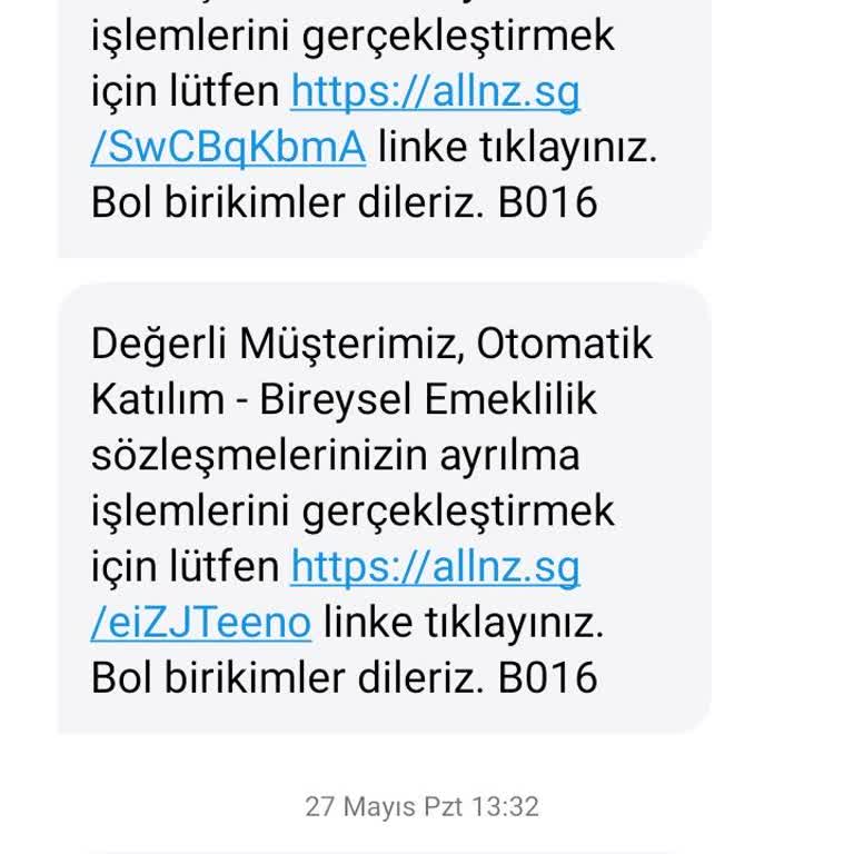 Allianz Hayat Ve Emeklilik BES İptal Etmiyor!
